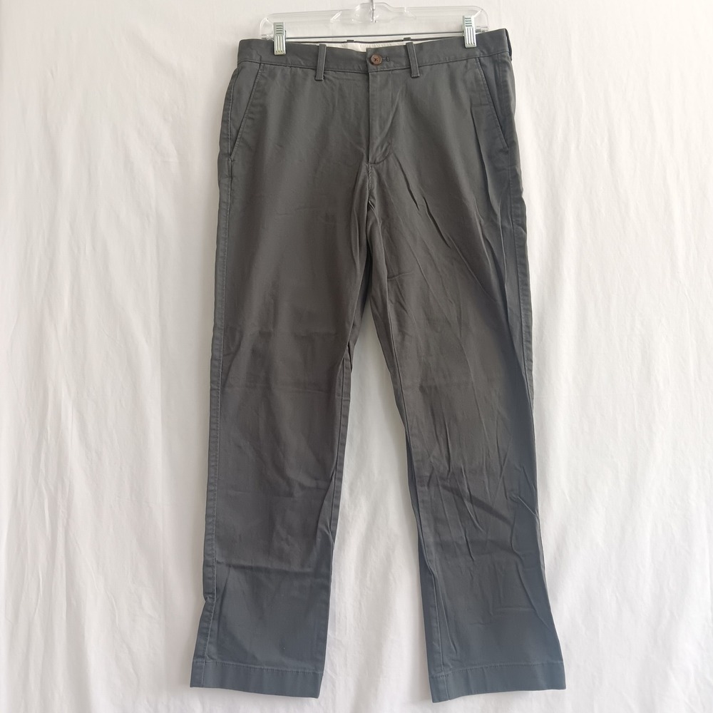 J.Crew Flex Chino Pants Mens 31x30 *32x29.5 Gray Re-Imagined Stretch Twill EUC